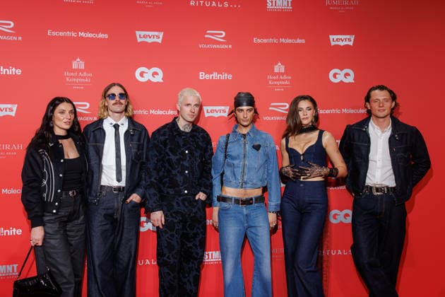 Award - 27. GQ Men of the Year Award 2025 - Jemilla Pir, Jackson Irvine, Marcus Butler, Dustin Hanke, Stefanie Giesinger und Fabian Reese beim 27. GQ Men of the Year Award im Metropol am 27.11.2025 inBerlin Copyright: xEventpressxKochanx