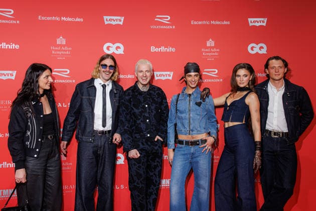 Award - 27. GQ Men of the Year Award 2025 - Jemilla Pir, Jackson Irvine, Marcus Butler, Dustin Hanke, Stefanie Giesinger und Fabian Reese beim 27. GQ Men of the Year Award im Metropol am 27.11.2025 inBerlin Copyright: xEventpressxKochanx
