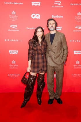 Award - 27. GQ Men of the Year Award 2025 - Chryssanthi Kavazi und Tom Beck beim 27. GQ Men of the Year Award im Metropol am 27.11.2025 inBerlin Copyright: xEventpressxKochanx