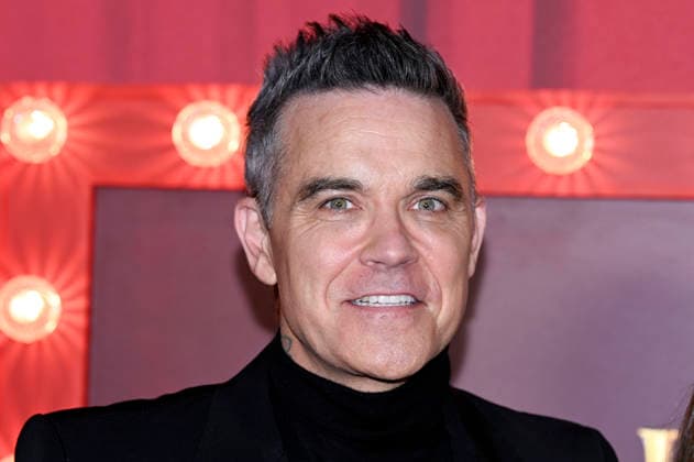 Robbie Williams bei der Premiere des Sky-Films Tinsel Town Das Wunder von Stoneford im Vue Cinema West End. London, 27.11.2025