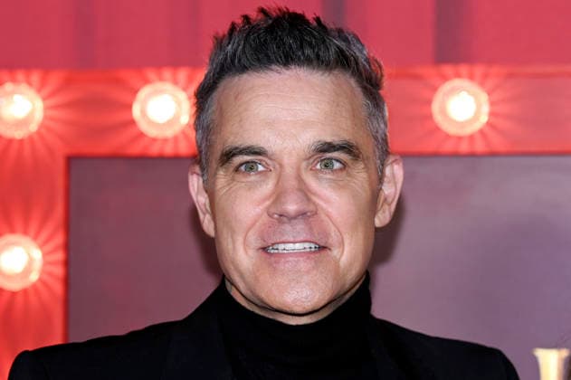 Robbie Williams bei der Premiere des Sky-Films Tinsel Town Das Wunder von Stoneford im Vue Cinema West End. London, 27.11.2025