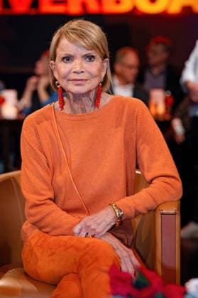MDR - Riverboat. Schauspielerin Helga Ursula Uschi Glas anläßlich der Aufzeichnung der MDR - Talkshow Riverboat am 28.11.2025 in der Mediacity Leipzig. 20251128ADO0019