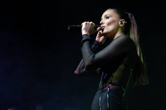 November 28, 2025, Madrid, Spain: Singer Lorena Gomez performs during the live presentation of her EP ERA at the Galileo Hall in Madrid. Madrid Spain - ZUMAs197 20251128_aaa_s197_159 Copyright: xAtilanoxGarciax