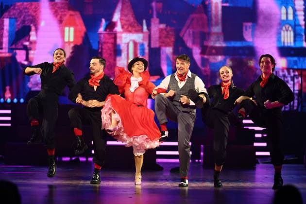 Let s Dance Live Tour 2025 in Erfurt EDITORIAL USE ONLY NUR ZUR REDAKTIONELLEN NUTZUNG 28.11.2025, Erfurt, Messehalle, Let™s Dance - Das Original Live-Tour 2025 im Bild: Mark Keller und Kathrin Menzinger