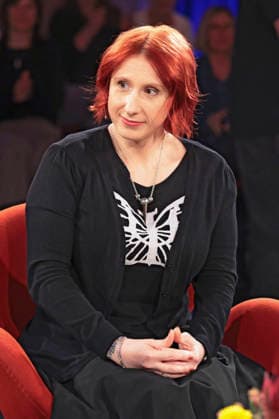 Lydia Benecke bei der Aufzeichnung der WDR-Talkshow Kölner Treff im WDR Studio BS 3. Köln, 28.11.2025