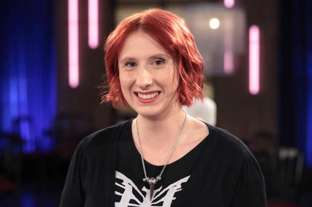 Lydia Benecke bei der Aufzeichnung der WDR-Talkshow Kölner Treff im WDR Studio BS 3. Köln, 28.11.2025