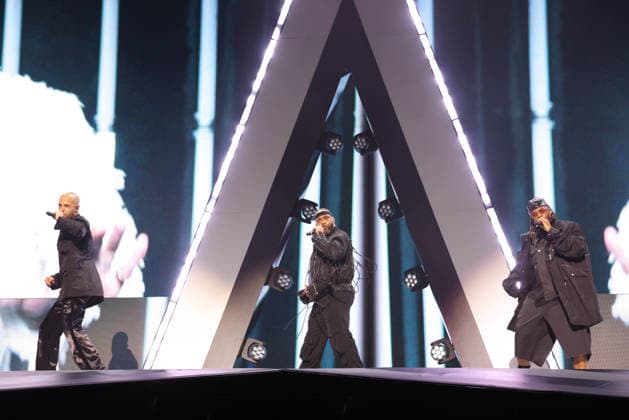 JLS bring their The Club Is Alive: 2025 Hits Tour to the O2 arena London United Kingdom Friday 28 November 2025. Marvin Humes, JB Gill (Jonathan Benjamin Gill), Oritse Williams of JLS performing on their The Club Is Alive: 2025 Hits Tour at the O2 arena London, United Kingdon on Friday 28 November 2025., Credit:Ray Hill Avalon  Copyright: xRayxHillx xAvalonx 1055274411
