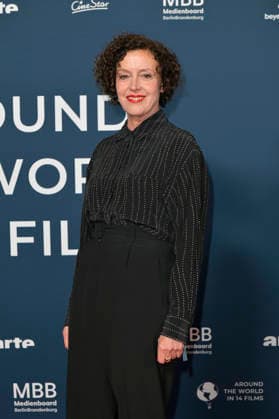 Maria Schrader bei der Festivaleröffnung und der Premiere des Kinofilms Sentimental Value beim 20. Weltkinofestival Around the World in 14 Films im Kino in derKulturBrauerei. Berlin, 28.11.2025