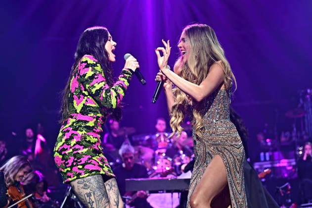 Night of the Proms 2025. Sängerin Vanessa Amorosi und Joss Stone während eines Auftrittes im Rahmen der Night of the Proms 2025 am 28.11.2025 in der SAP-Arena Mannheim. 20251128MWI099885