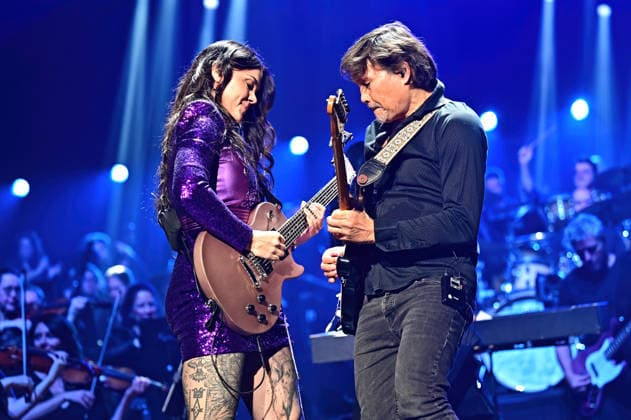 Night of the Proms 2025. Sängerin Vanessa Amorosi während eines Auftrittes im Rahmen der Night of the Proms 2025 am 28.11.2025 in der SAP-Arena Mannheim. 20251128MWI099355