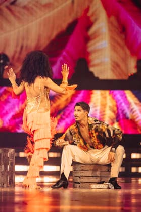 Marie Mouroum und Alexandru Ionel bei Let s Dance - Die Live-Tour 2025 in der Messehalle. Erfurt, 28.11.2025