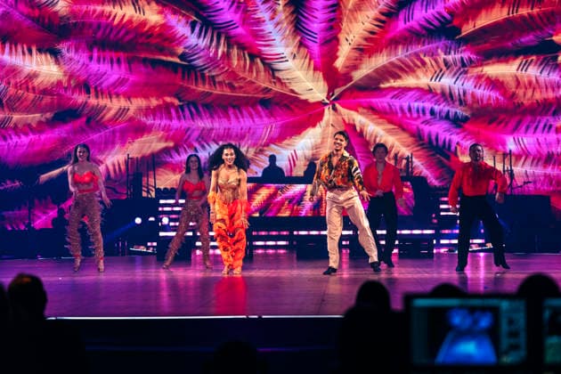 Marie Mouroum und Alexandru Ionel bei Let s Dance - Die Live-Tour 2025 in der Messehalle. Erfurt, 28.11.2025