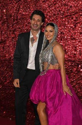 Mankind World AIDS day observance day red carpet and fashion show in Mumbai, India - 29 Nov 2025 L-R American musician, songwriter and film producer Daniel Webber pose for a photo with his wife and film actress Sunny Leone as they arrive for Mankind World AIDS day observance fashion show by fashion designer Ashley Rebello titled Love in Mumbai. As a part of World AIDS day observance, the fashion show celebrated intimacy, expression and awareness on body positivity, safe choices and broke stigma around HIV and sexual wellness. Mumbai India Copyright: xAshishxVaishnavx xSOPAxImagesx AVaishnav_Mankind World AIDS day observance day red carpet and fashion show in Mumbai (16)