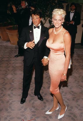 Sylvester Stallone and Brigitte Nielsen at the AFI Life Achievement Award Honoring Barbara Stanwyck at Beverly Hilton Hotel in Beverly Hills, California, April 09, 1987 Copyright: xRalphxDominguez MediaPunchx