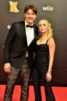 ABBdortmund: Matze Knop , Nika Krosny-Wosz Moderator zu Gast auf dem roten Teppich bei der Kinderlachen Gala 2025 in der Westfalenhalleam 29.11.2025 in Dortmund NRW Deutschland