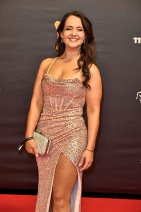 ABBdortmund: Susan Albers Saengerin zu Gast auf dem roten Teppich bei der Kinderlachen Gala 2025 in der Westfalenhalleam 29.11.2025 in Dortmund NRW Deutschland
