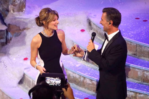 Ella Endlich und Florian Silbereisen in der ARD TV-Show Das Adventsfest der 100.000 Lichter 2025 im Congress Center Suhl. Suhl, 29.11.2025
