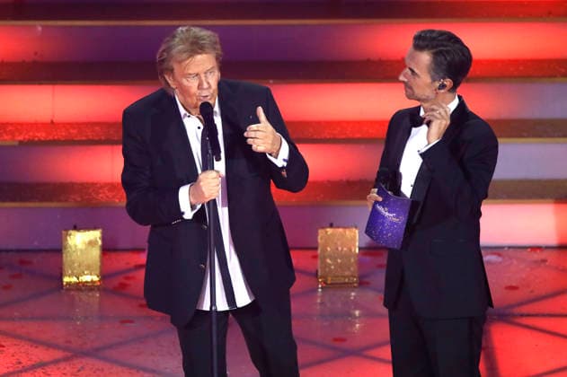 Howard Carpendale und Florian Silbereisen in der ARD TV-Show Das Adventsfest der 100.000 Lichter 2025 im Congress Center Suhl. Suhl, 29.11.2025