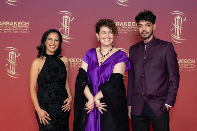 22nd Marrakech International Film Festival Day 3 Nadia Kounda, Meryem Benm Barek and Driss Ramdi attends the red carpet during day Three of the 22nd Marrakech International Film Festival on November 30, 2025 in Marrakech, Maroc. Photo by Nasser Berzane ABACAPRESS.COM Marrakech  Copyright: xBerzanexNasser ABACAx