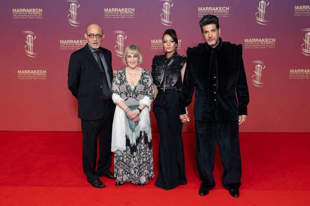22nd Marrakech International Film Festival Day 3 Ahmed Boulane, Carmen Maura, Maryam Touzani and Nabil Ayouch attends the red carpet during day Three of the 22nd Marrakech International Film Festival on November 30, 2025 in Marrakech, Maroc. Photo by Nasser Berzane ABACAPRESS.COM Marrakech  Copyright: xBerzanexNasser ABACAx