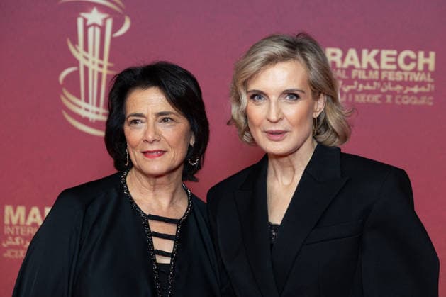 22nd Marrakech International Film Festival Day 3 Hiam Abbass and Melita Toscan du Plantier attends the red carpet during day Three of the 22nd Marrakech International Film Festival on November 30, 2025 in Marrakech, Maroc. Photo by Nasser Berzane ABACAPRESS.COM Marrakech  Copyright: xBerzanexNasser ABACAx