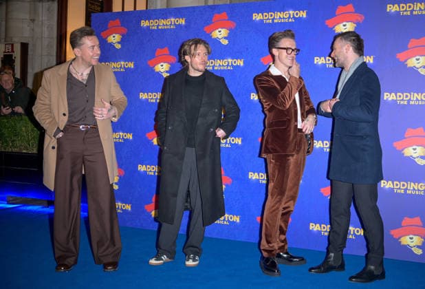 Paddington: The Musical West End Opening Night - Arrivals McFly members Danny Jones, Dougie Poynter, Tom Fletcher and Harry Judd attend the Paddington: The Musical West End Opening Night at The Savoy Theatre on November 30, 2025 in London, England., Credit:Jules Annan Avalon  Copyright: xJulesxAnnanx xAvalonx 1055704278