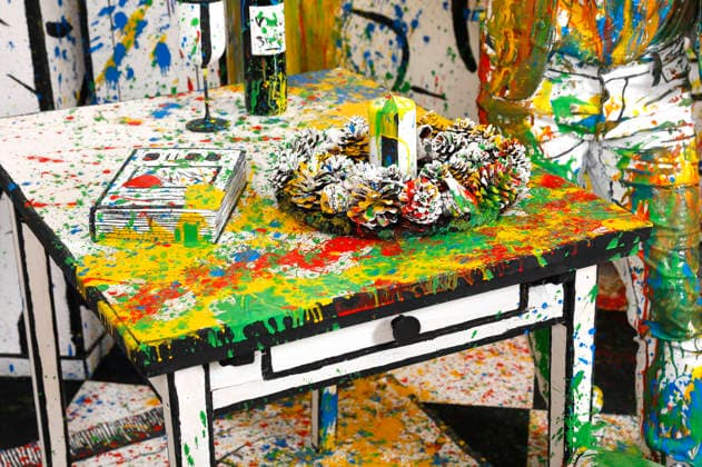 Bodyart: Colour Christmas Splash Performance im Studio Düsterwald. Hameln, 30.11.2025 - BodyArt-Künstler: Jörg Düsterwald