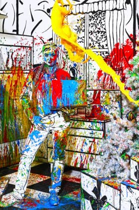 Bodyart: Colour Christmas Splash Performance mit Model Tatjana Heinz im Studio Düsterwald. Hameln, 30.11.2025 - BodyArt-Künstler: Jörg Düsterwald