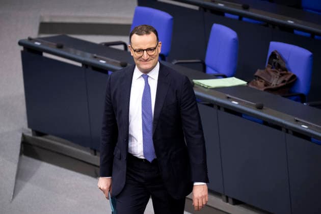 Jens Spahn - Bundestag DEU, Deutschland, Germany, Berlin, 26.11.2025 Jens Spahn , Fraktionsvorsitzender der CDU waehrend der Debatte zum Haushalt im Plenum , 43. Sitzung der 21. Legislaturperiode im Plenarsaal Deutscher Bundestag in Berlin Deutschland . Die Debatten ueber den Etat des Kanzleramts werden traditionell zur Generalaussprache ueber die Politik der Bundesregierung genutzt en: Jens Spahn, parliamentary group leader of the CDU during the budget , 43rd session of the 21st legislative period in the plenary hall of the German Bundestag in Berlin Germany . The debates about the Chancellor s Office budget are traditionally used as a general discussion about the policies of the Federal Government .