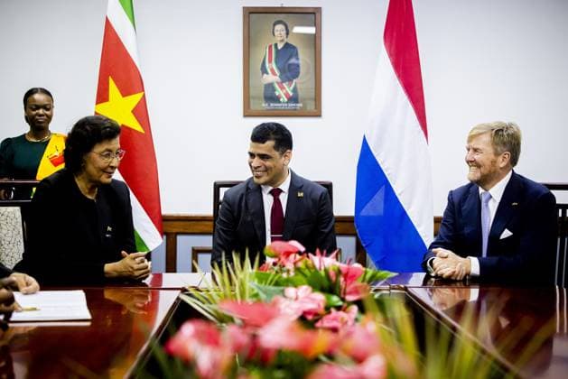 Paramaribo, The Netherlands, 2025-12-01 12:49:09 PARAMARIBO, December 1, 2025, The National Assembly. King Willem-Alexander and Queen Maxima are paying a state visit to the Republic of Suriname at the invitation of President Jennifer Geerlings-Simons. The National Assembly (DNA) is the parliament of Suriname. It has 51 seats and a single chamber, exercising legislative, administrative, and supervisory powers. PHOTO: NLBeeld POOL Patrick van Katwijk Credit: NL Beeld Patrick van Emst  Copyright: xx x