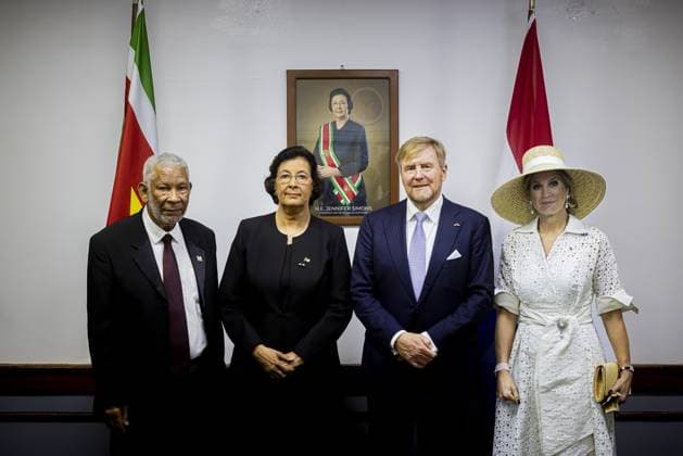 PARAMARIBO King Willem-Alexander and Queen Maxima will be received at the National Assembly (DNA), Suriname s parliament. The royal couple were on a three-day state visit to Suriname at the invitation of President Jennifer Geerlings-Simons. ANP POOL PATRICK VAN KATWIJK netherlands out - belgium out  Copyright: xx x543594314x originalFilename: 543594314.jpg