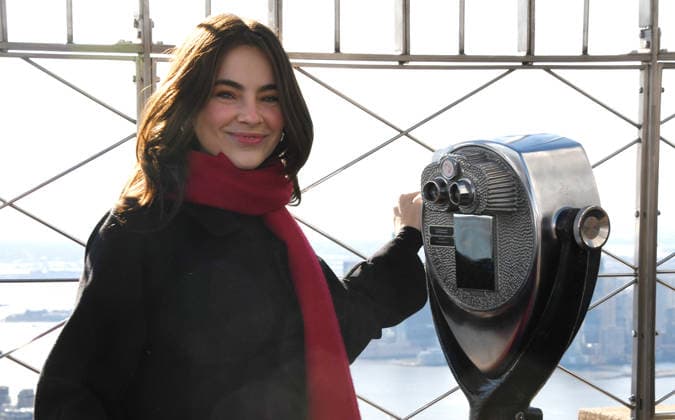 NEW YORK, NY- DECEMBER 1: Stella Cole visits the Empire State Building to celebrate the release of her third album, It™s Magic, and Cover of the Carpenters™ ˜Merry Christmas, Darling™ on December 1, 2025 in New York City. Copyright: xMediaPunchx