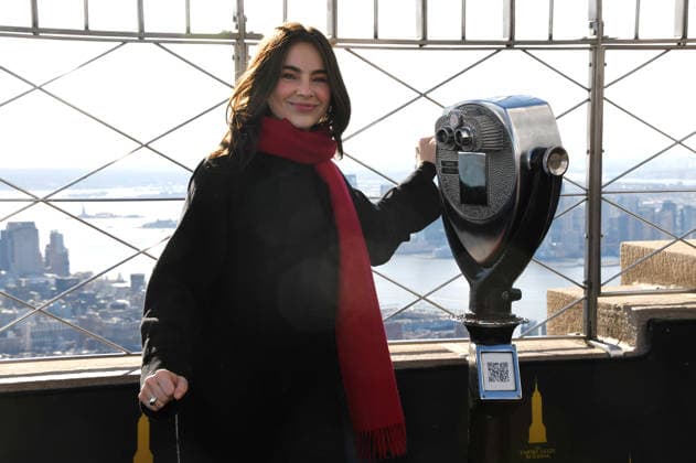 NEW YORK, NY- DECEMBER 1: Stella Cole visits the Empire State Building to celebrate the release of her third album, It™s Magic, and Cover of the Carpenters™ ˜Merry Christmas, Darling™ on December 1, 2025 in New York City. Copyright: xMediaPunchx
