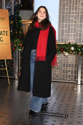 NEW YORK, NY- DECEMBER 1: Stella Cole visits the Empire State Building to celebrate the release of her third album, It™s Magic, and Cover of the Carpenters™ ˜Merry Christmas, Darling™ on December 1, 2025 in New York City. Copyright: xMediaPunchx