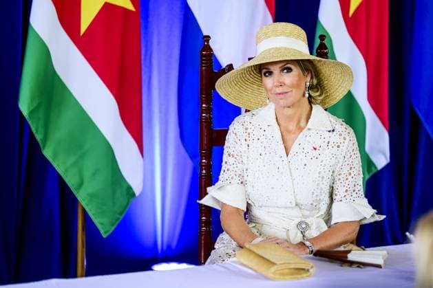 Paramaribo, The Netherlands, 2025-12-01 11:01:32 PARAMARIBO, December 1, 2025, Presidential Palace. King Willem-Alexander and Queen Maxima are paying a state visit to the Republic of Suriname at the invitation of President Jennifer Geerlings-Simons. The President and the King will deliver a short press statement, paying particular attention to the broad cooperation between the countries. PHOTO: NLBeeld Patrick van Emst Credit: NL Beeld Patrick van Emst  Copyright: xx x