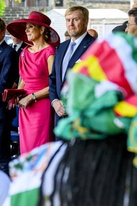 Paramaribo, The Netherlands, 2025-12-01 15:12:18 PARAMARIBO, December 1, 2025. King Willem-Alexander and Queen Maxima are paying a state visit to the Republic of Suriname at the invitation of President Jennifer Geerlings-Simons. King Willem-Alexander and Queen Maxima will speak with representatives of descendants of enslaved people and indigenous communities in Suriname about the past and the future. PHOTO: NLBeeld Patrick van Emst Credit: NL Beeld Patrick van Emst  Copyright: xx x
