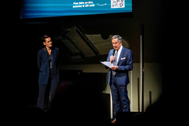 PEOPLE: Gala Fondation Recherche Alzheimer - Lyon - 02 12 2025 Florine Perri et Michel Garcia lors du Gala 2025 de la Fondation Recherche Alzheimer Ã Lyon le 01 12 2025. Photo Sandrine Thesillat PsNewZ  Copyright: xSandrinexTHESILLATx
