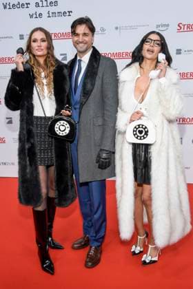 ABBberlin: Franziska Scheffter, Felix Steiner und Micaela Schaefer auf dem roten Teppich bei der Weltpremiere des Kino Films STROMBERG WIEDER ALLES WIE IMMER im Zoo Palast Berlin am 01.12.2025 Berlin Deutschland