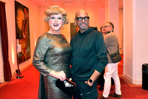 Margot Schlönzke und Pierre Sanoussi-Bliss bei der Künstler gegen Aids Gala 2025 im Stage Theater des Westens. Berlin, 01.12.2025 Foto:xM.xBehrensx xFuturexImagex aidsgala_5236