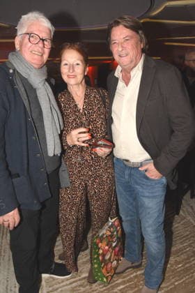 Thomas M. Stein Musikmanager Birgit Wolff-Faltermeyer PR Georg Dingler Radio Gong Gf. a.D Muenchen 01.12.2025 Hotel Vierjahreszeiten-Kempinski Buch Vorstellung von Fritz Egner Moderator -Mein Leben Zwischen Rhythm und Blues in Muenchen Foto Muenchen