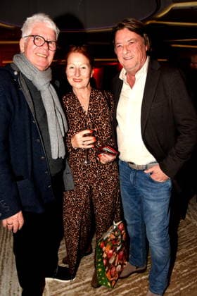 Thomas M. Stein Musikmanager Birgit Wolff-Faltermeyer PR Georg Dingler Radio Gong Gf. a.D Muenchen 01.12.2025 Hotel Vierjahreszeiten-Kempinski Buch Vorstellung von Fritz Egner Moderator -Mein Leben Zwischen Rhythm und Blues in Muenchen Foto Muenchen
