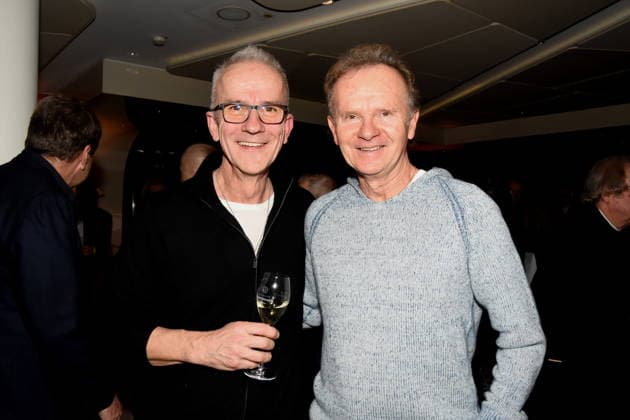 Reinhold Hoffmann Komponist Musiker Willy Astor Kabarettist Muenchen 01.12.2025 Hotel Vierjahreszeiten-Kempinski Buch Vorstellung von Fritz Egner Moderator -Mein Leben Zwischen Rhythm und Blues in Muenchen Foto Muenchen