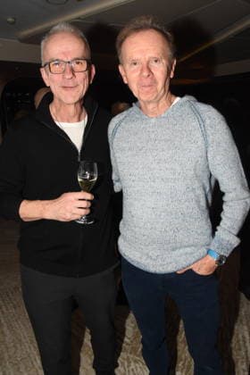 Reinhold Hoffmann Komponist Musiker Willy Astor Kabarettist Muenchen 01.12.2025 Hotel Vierjahreszeiten-Kempinski Buch Vorstellung von Fritz Egner Moderator -Mein Leben Zwischen Rhythm und Blues in Muenchen Foto Muenchen