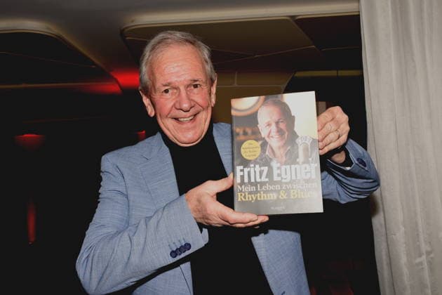Fritz Egner Moderator Autor Muenchen 01.12.2025 Hotel Vierjahreszeiten-Kempinski Buch Vorstellung von Fritz Egner Moderator -Mein Leben Zwischen Rhythm und Blues in Muenchen Foto Muenchen