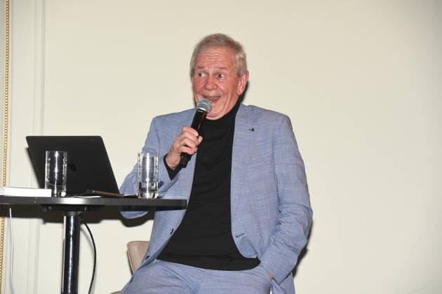 Fritz Egner Moderator Autor Muenchen 01.12.2025 Hotel Vierjahreszeiten-Kempinski Buch Vorstellung von Fritz Egner Moderator -Mein Leben Zwischen Rhythm und Blues in Muenchen Foto Muenchen