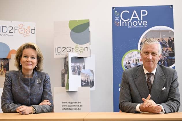 King Philippe and Queen Mathilde visit Walloon Brabant NIVELLES - LA HULPE, BELGIUM - DECEMBER 02 : King Philippe and Queen Mathilde visit the province of Walloon Brabant 1) CAP Innove, in Nivelles, an incubator for start-ups focused on sustainability (ID2Green), food (ID2Food) and autonomous systems (ID2Move) and drone demonstration 2) La Hulpe for the Royal Rescue Corps (RACS) 3) Meeting with residents in front of the Town Hall in La Hulpe on December 2, 2025 in Nivelles - La Hulpe, Belgium, 02 12 2025 Nivelles - La Hulpe Belgium  Copyright: xDidierxLebrunx