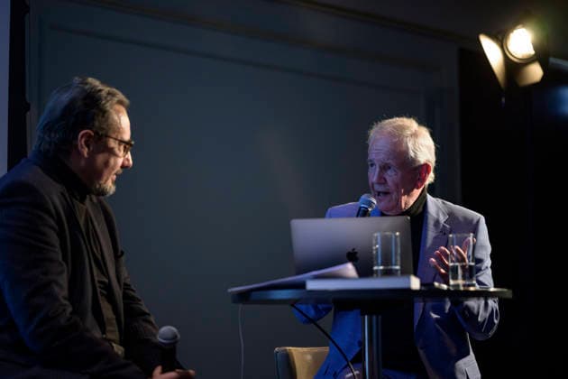 Bühnengespräch moderiert von Alex Gernandt - Fritz Egner präsentiert sein Buch Mein Leben zwischen Rhythm & Blues im Hotel Vier Jahreszeiten Kempinski, München am 1.12.2025