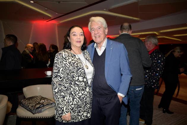 Prof. Dr. Wolf-Dieter Ring (Rechtsanwalt) mit Frau Sylvia Henke - Fritz Egner präsentiert sein Buch Mein Leben zwischen Rhythm & Blues im Hotel Vier Jahreszeiten Kempinski, München am 1.12.2025