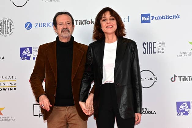Sorrento (Na) 02 12 2025 Professional Cinema Days In the photo: Rocco Papaleo with Vanessa Scalera  Copyright: xRobertoxJandolix xipa-agency.netx xRobertoxJandolix IPA_Agency_IPA68632073