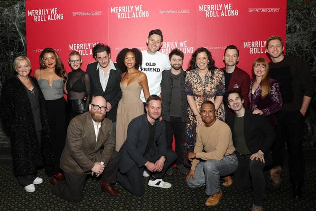 Celebrities attend Sony Pictures Classics and The Cinema Society host Special New York Screening of Merrily We Roll Along Featuring: Maria Friedman (Director) with Cast Where: New York, New York, United States When: 01 Dec 2025 Credit: Marion Curtis StarPix for Sony Pictures Classics INSTARimages EDITORIAL USE ONLY. NOT FOR USE BY NEWSPAPERS BASED IN THE UK. Copyright: xx instar55307445
